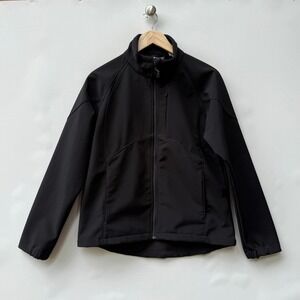 Black Diamond Softshell Jacket Women Medium‎ Full Zip Black Fleece Lined Ski